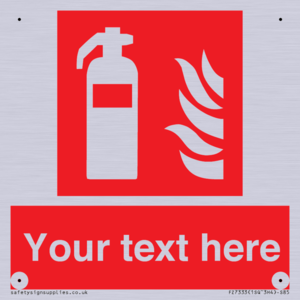 Custom Fire extinguisher Sign